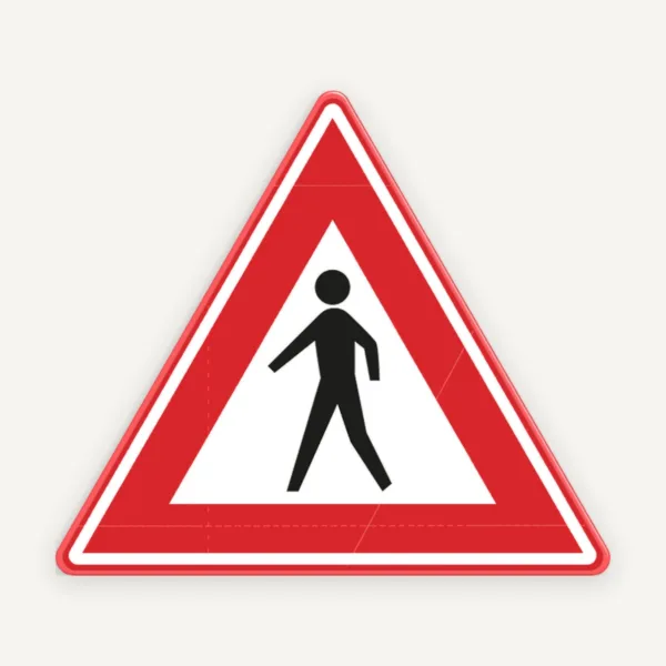 Semn de Circulație Pietoni - Protecție și Vizibilitate Ridicată