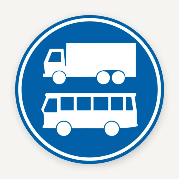 Indicator Aluminiu Banda Obligatorie Autobuze și Camioane - Semnalizare Rutieră Durabilă și Vizibilă