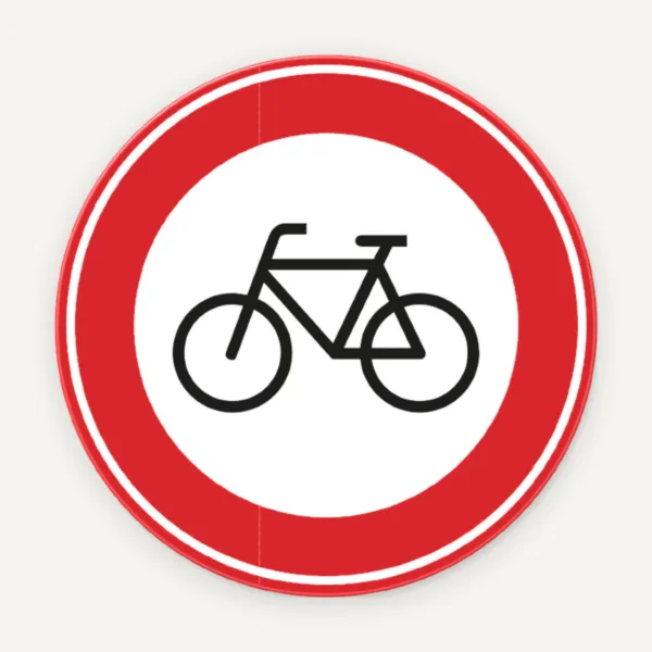 Interzis pentru bicicliști  din aluminiu