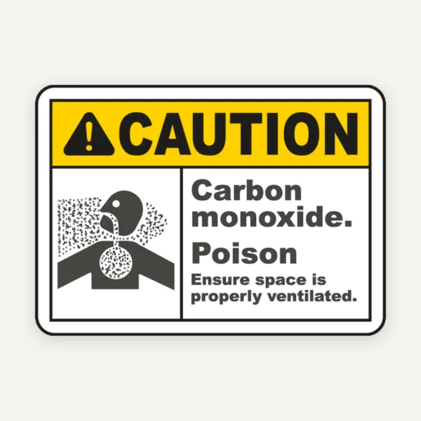 Indicator de Avertizare Monoxid de Carbon - Otravă | Siguranță și Ventilare Corectă