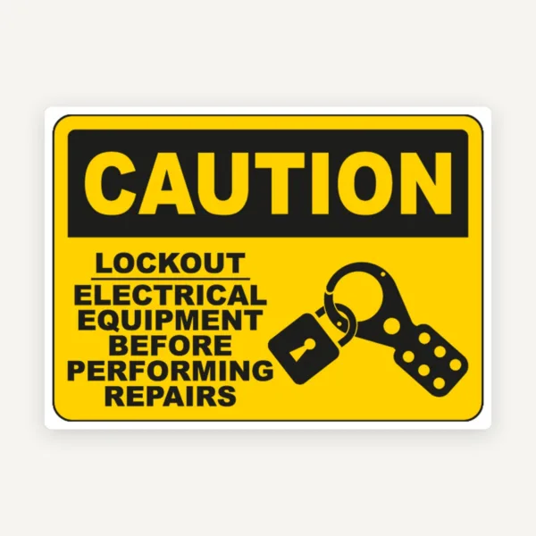 Indicator de Atenție - Blocați Echipamentul Electric Înainte de Reparații | Semnalizare de Securitate