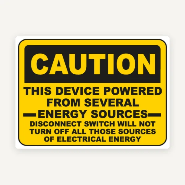 Indicator de siguranță electrică - Atenție la surse multiple de energie