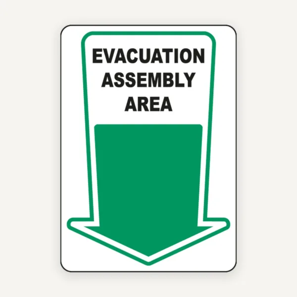 Semn de Siguranță: Zona de Adunare pentru Evacuare - Conform Normelor ISU