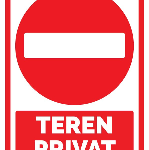 Semn pentru teren privat