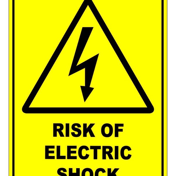 Risk Of Electric Shock Sign