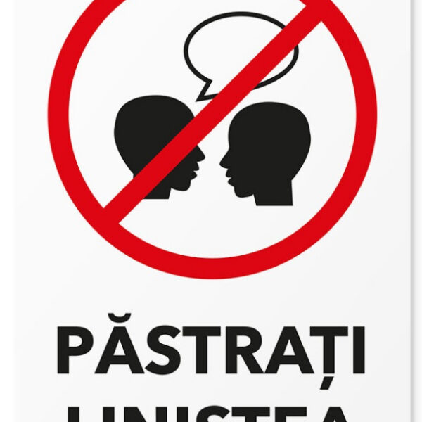 Semn pentru pastrati linistea