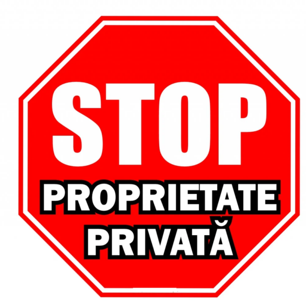 Șablon STOP trafic pentru marcaj rutier