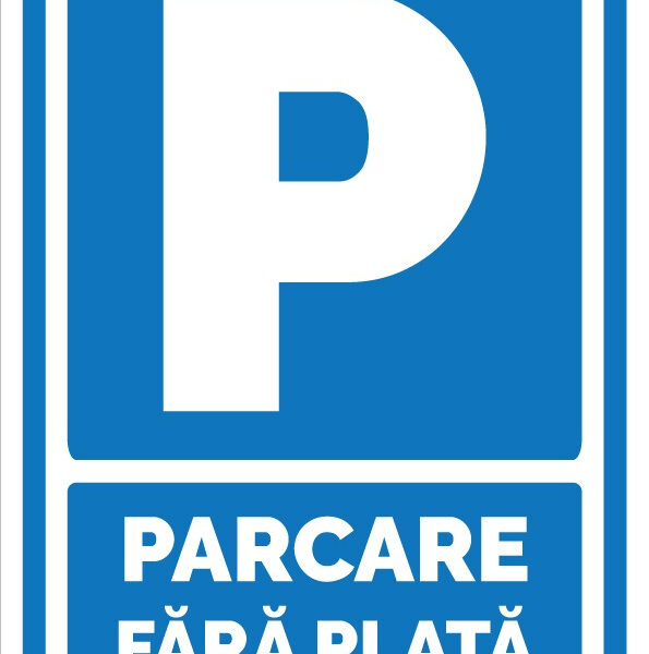 Indicator parcare fara plata