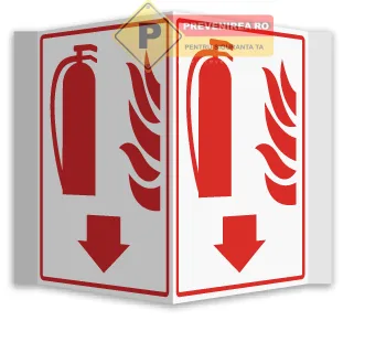 Indicator dublu pentru stingator