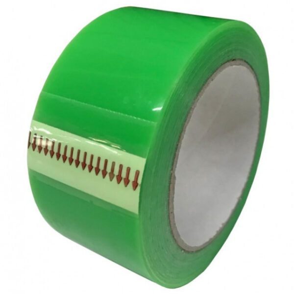 Banda Verde Colorată, Silențioasă - Ideală pentru Ambalare, Etichetare și Protecție