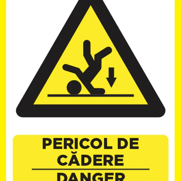 Placuta pentru pericol de cadere danger of falling