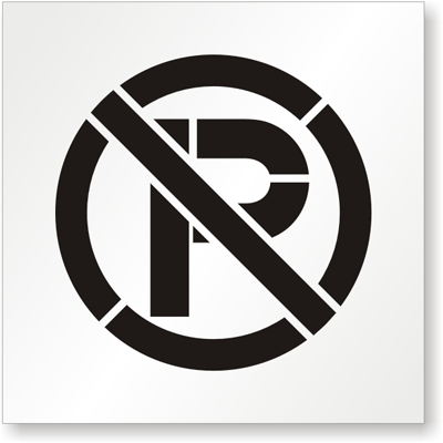 Sablon pentru parcare interzisa