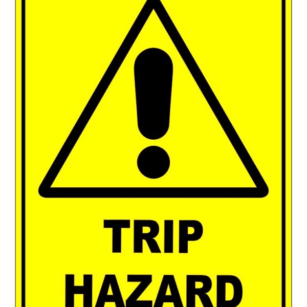 Trip Hazard Safety Sign