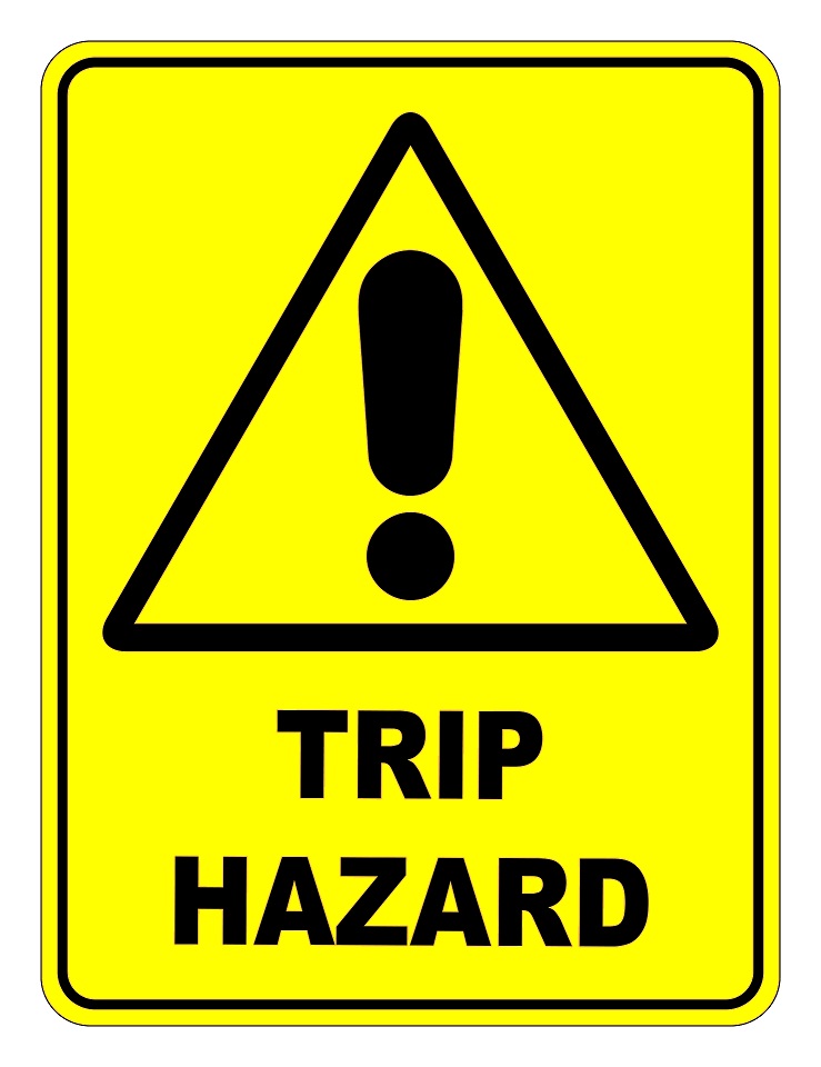 Trip Hazard Safety Sign