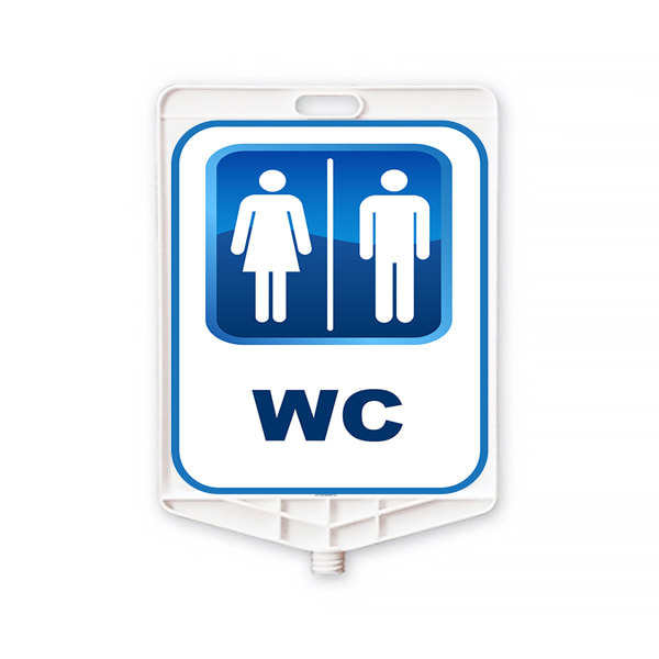 Placă pentru WC din plastic dreptunghiulară pentru bărbați și femei