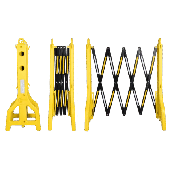 Barieră Extensibilă Tip Foarfecă - Gard Mobil Santier și Depozite