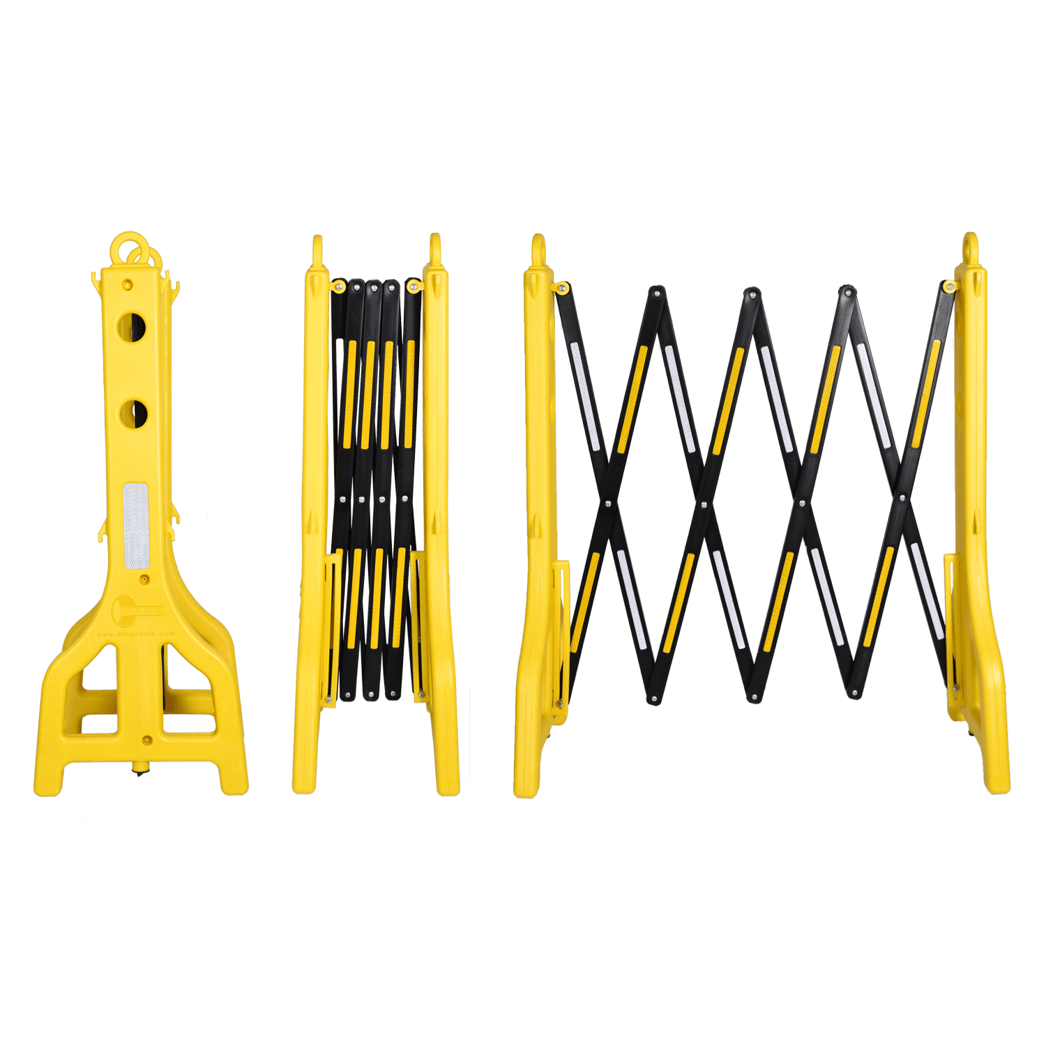 Barieră Extensibilă Tip Foarfecă - Gard Mobil Santier și Depozite
