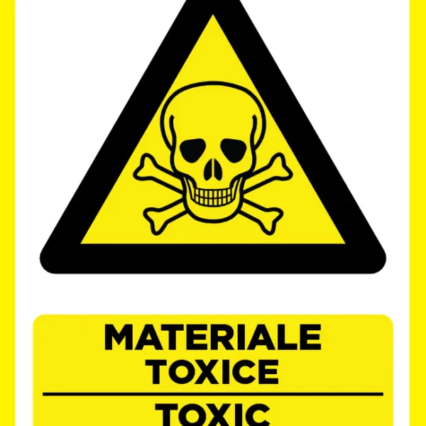 Placuta pentru materiale toxice toxic materials