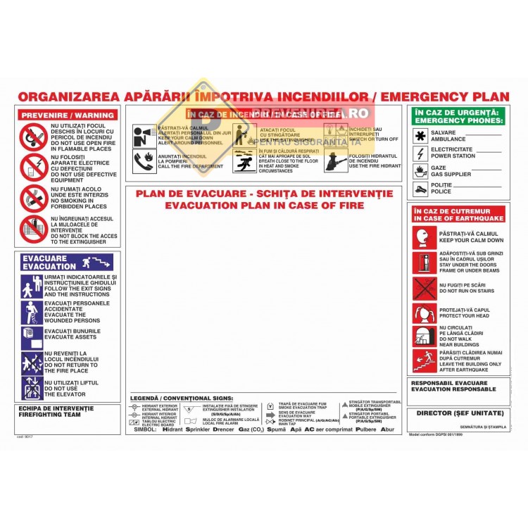 Plan de evacuare în caz de urgență pentru firme