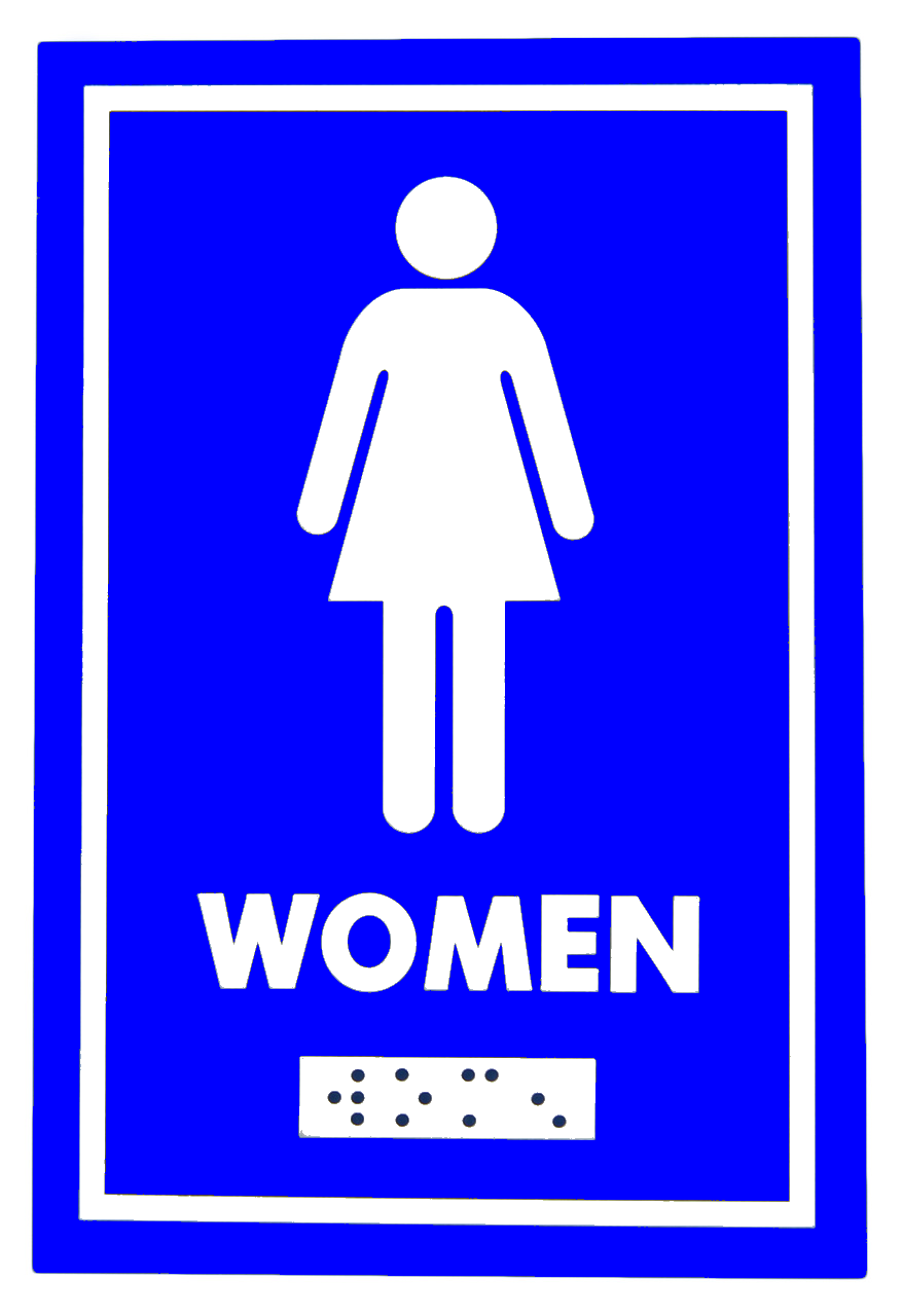 Plăcuță Braille „Femei / WC Femei” - Semnalizare Tactilă pentru Accesibilitate și Conformitate Legală