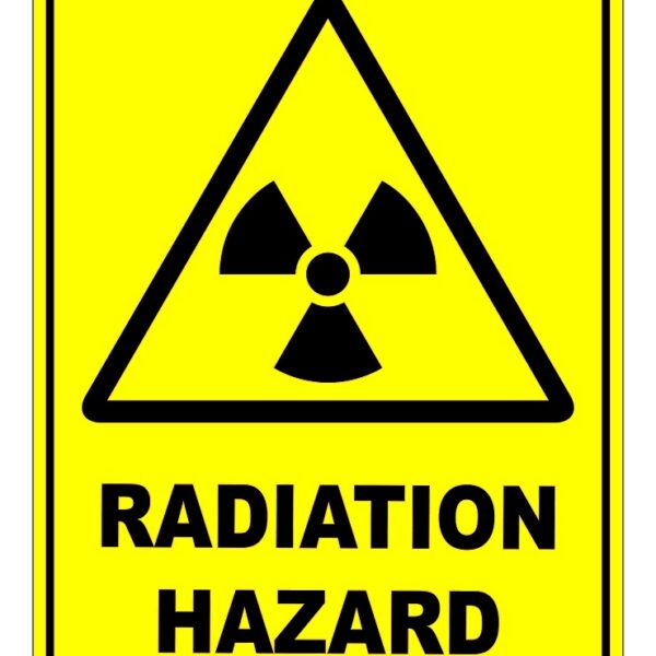 Radiation Hazard Warning Safety Sign