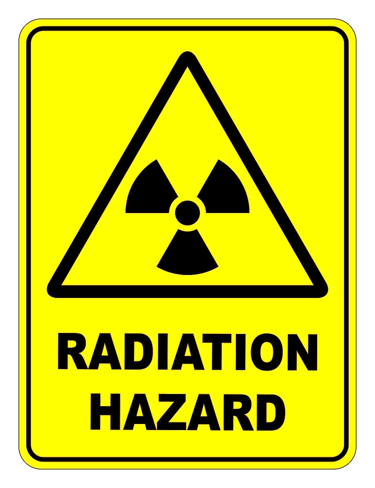 Radiation Hazard Warning Safety Sign