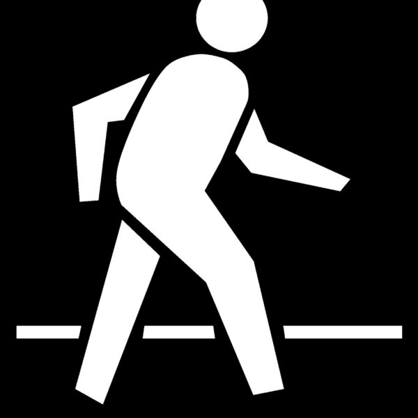 șablon de pictogramă trecerea Pietonilor