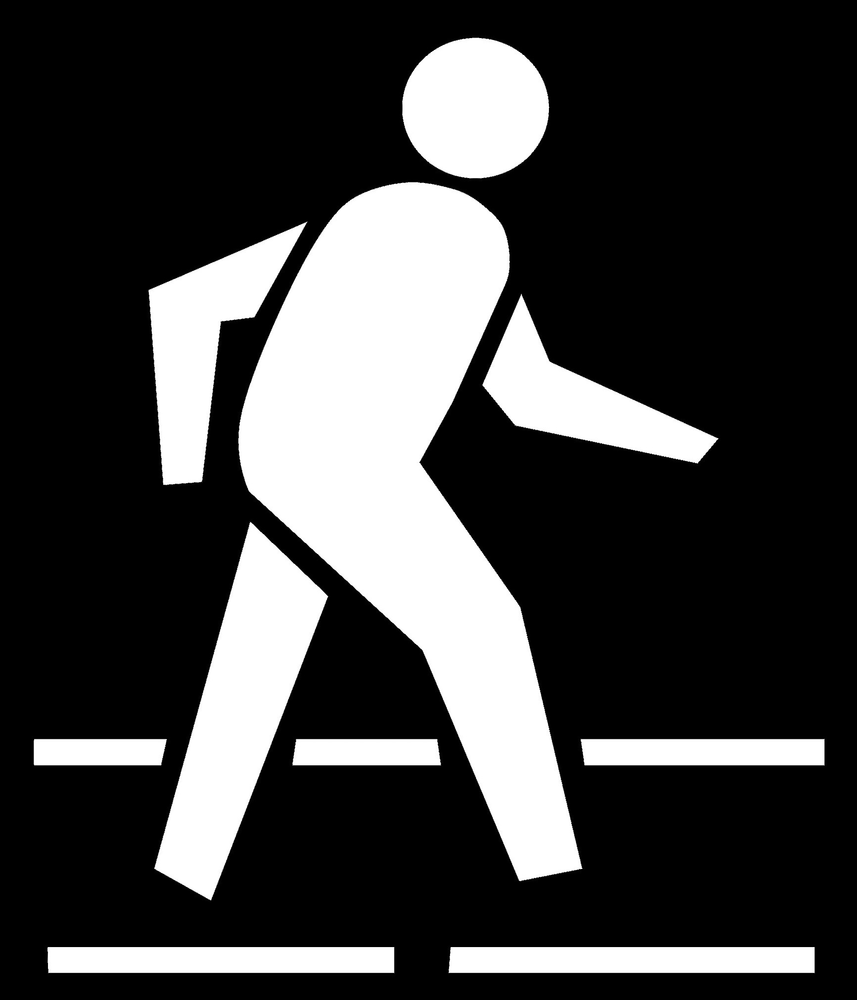 șablon de pictogramă trecerea Pietonilor