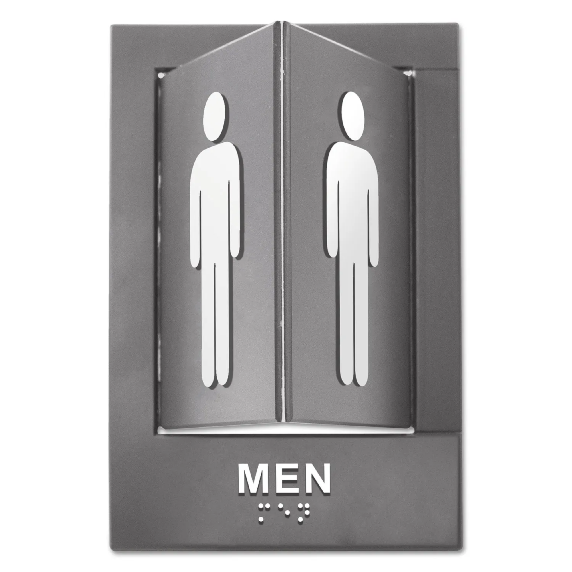 Plăcuță WC Bărbați / Femei Braille 3D - Dublă Față | Semnalizare Tactilă Profesională pentru Nevăzători