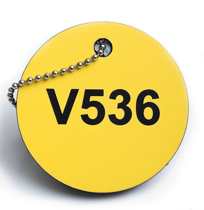 Etichete metalice personalizate cu lanț - Marcaje durabile pentru țevi și conducte