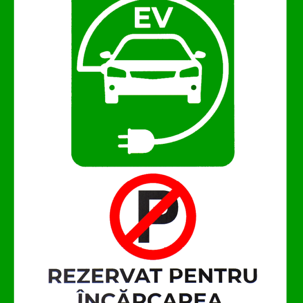 Placuta pentru rezervat pentru incarcarea masinilor electrice