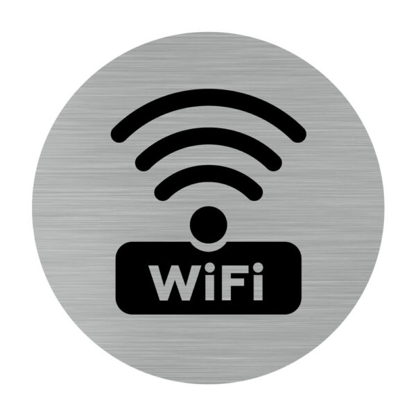 Etichete Metalice din Aluminiu pentru WiFi - Identificare Profesională Internet & Rețea
