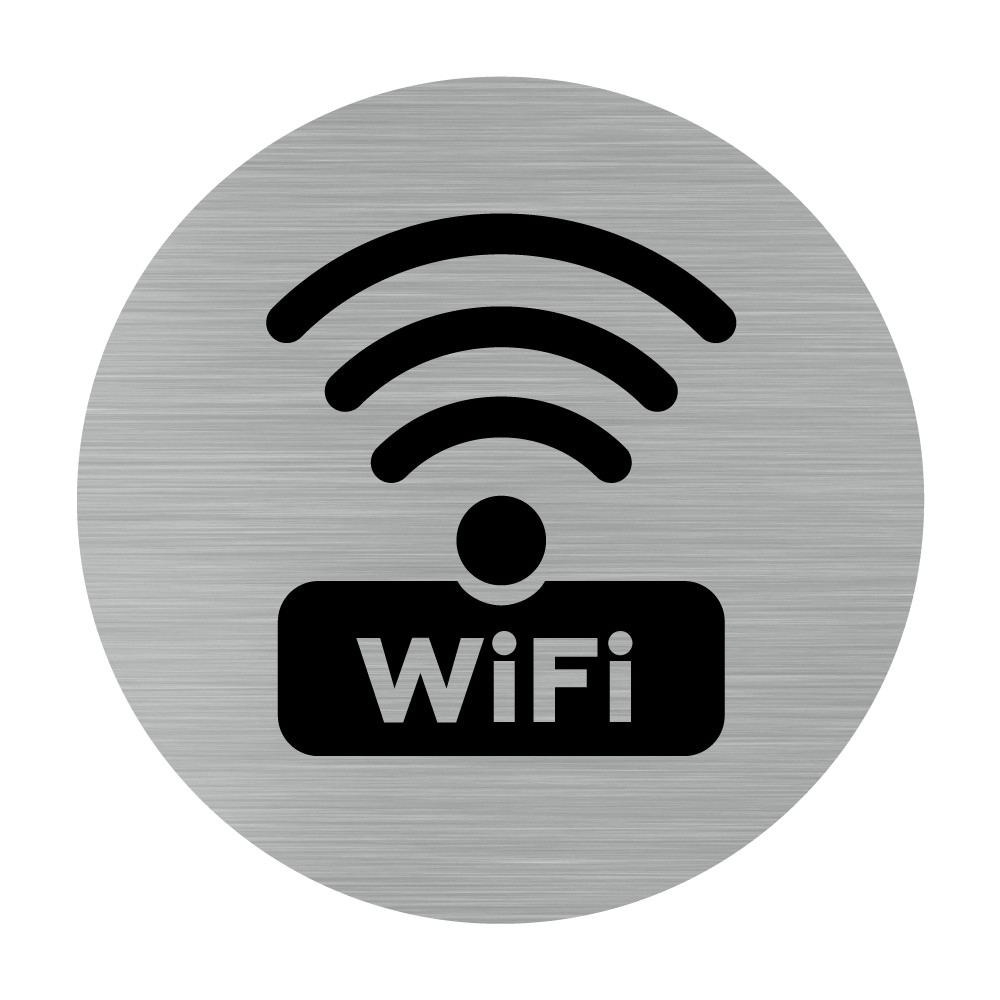 Etichete Metalice din Aluminiu pentru WiFi - Identificare Profesională Internet & Rețea
