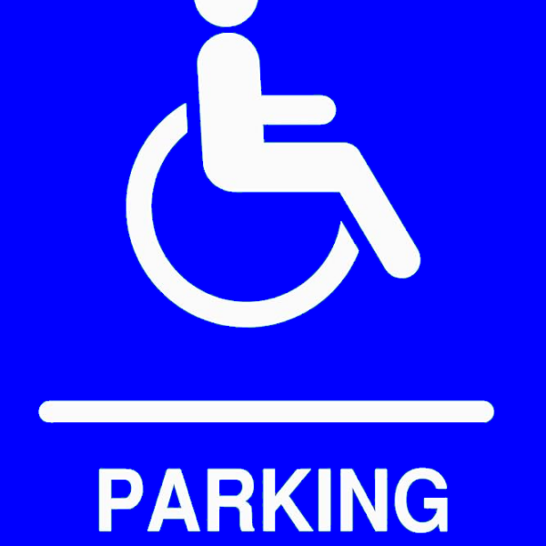 Plăcuță Braille Parcări Handicap - Semnalizare Tactilă Accesibilă și Vizibilă pentru Persoane cu Dizabilități
