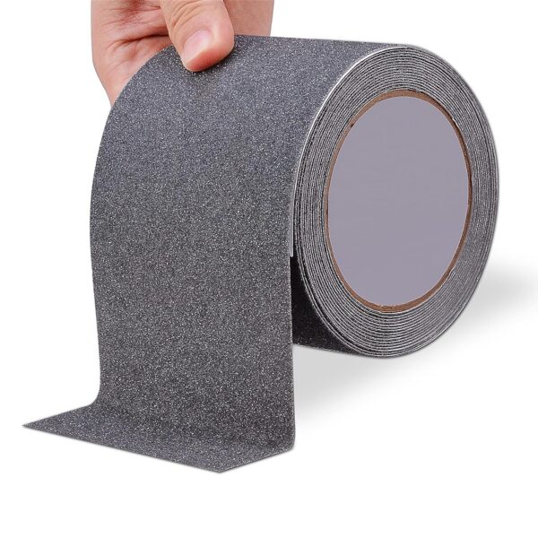 Bandă Antialunecare Gri Rezistentă - Protecție Sigură pentru Trepte și Suprafețe
