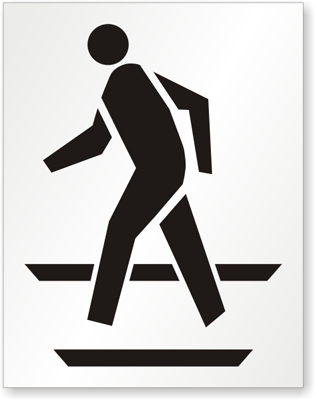 Sablon pentru pieton