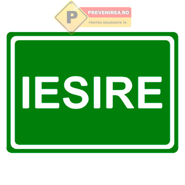 Indicator de Ieșire pentru Situații de Urgență - Semnalizare Incendiu Uși Evacuare