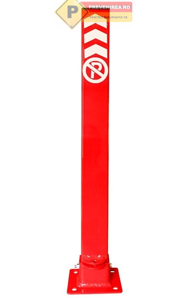 Stalp rosu de protectie pentru parcare