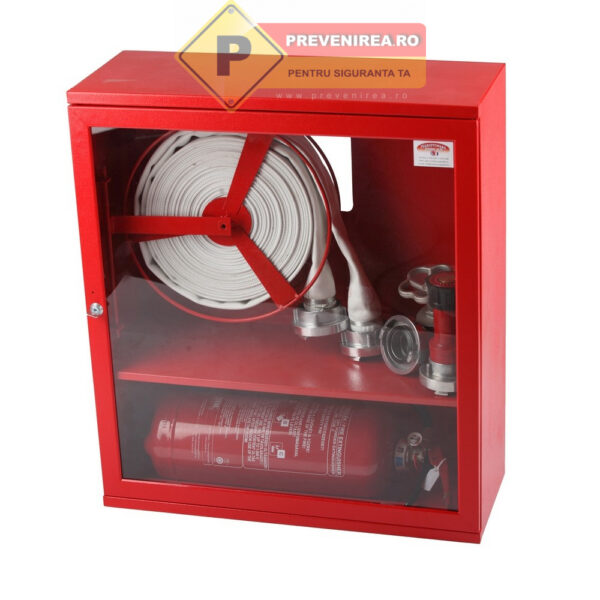 Cutie hidrant interior 735×650×250 cu locaș dedesubt pentru stingător