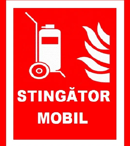 Placuta pentru stingator mobil
