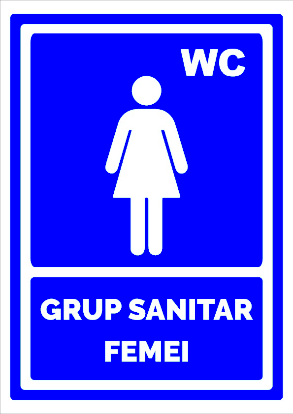 Semn de grup sanitar femei