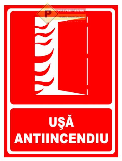 Semn pentru usa antiincendiu