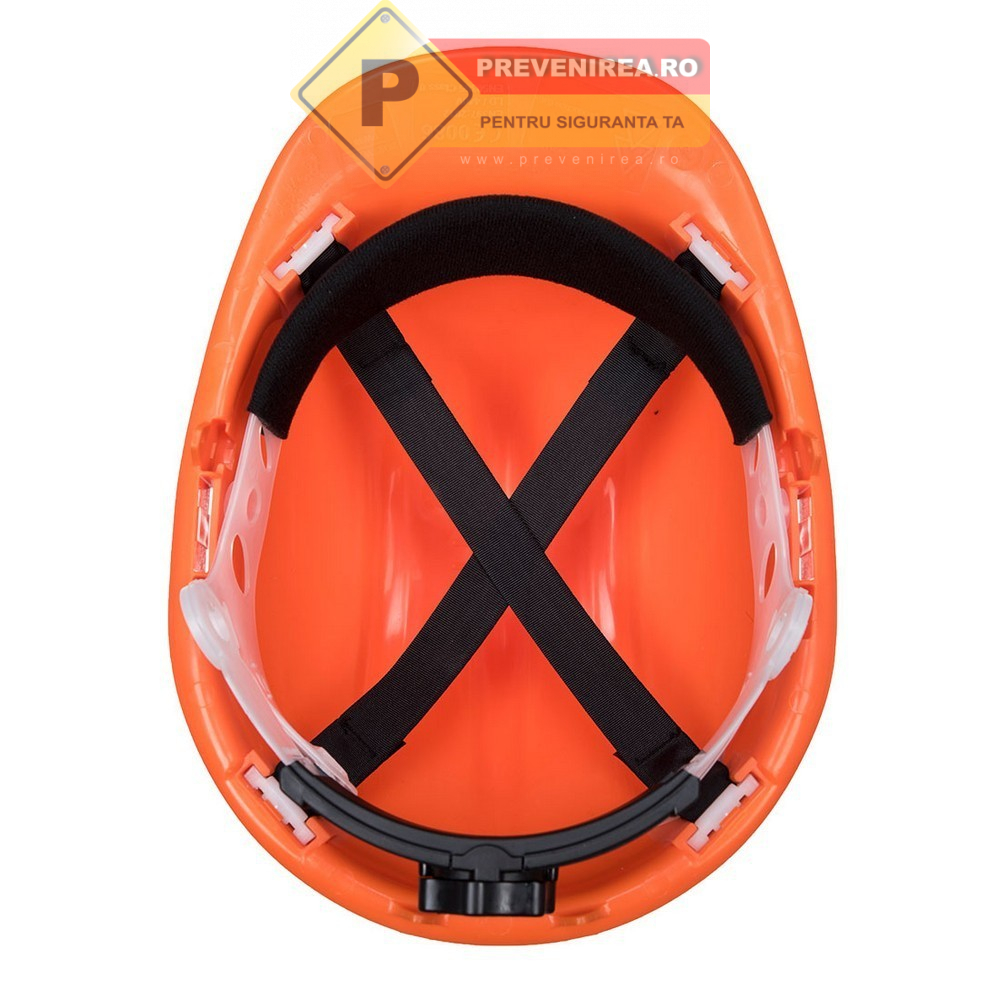 Cască de protecție portocalie - Durabilitate și personalizare pentru orice șantier