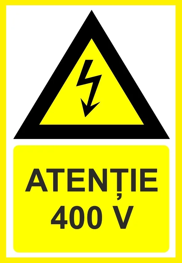 Placuta atentie 400v