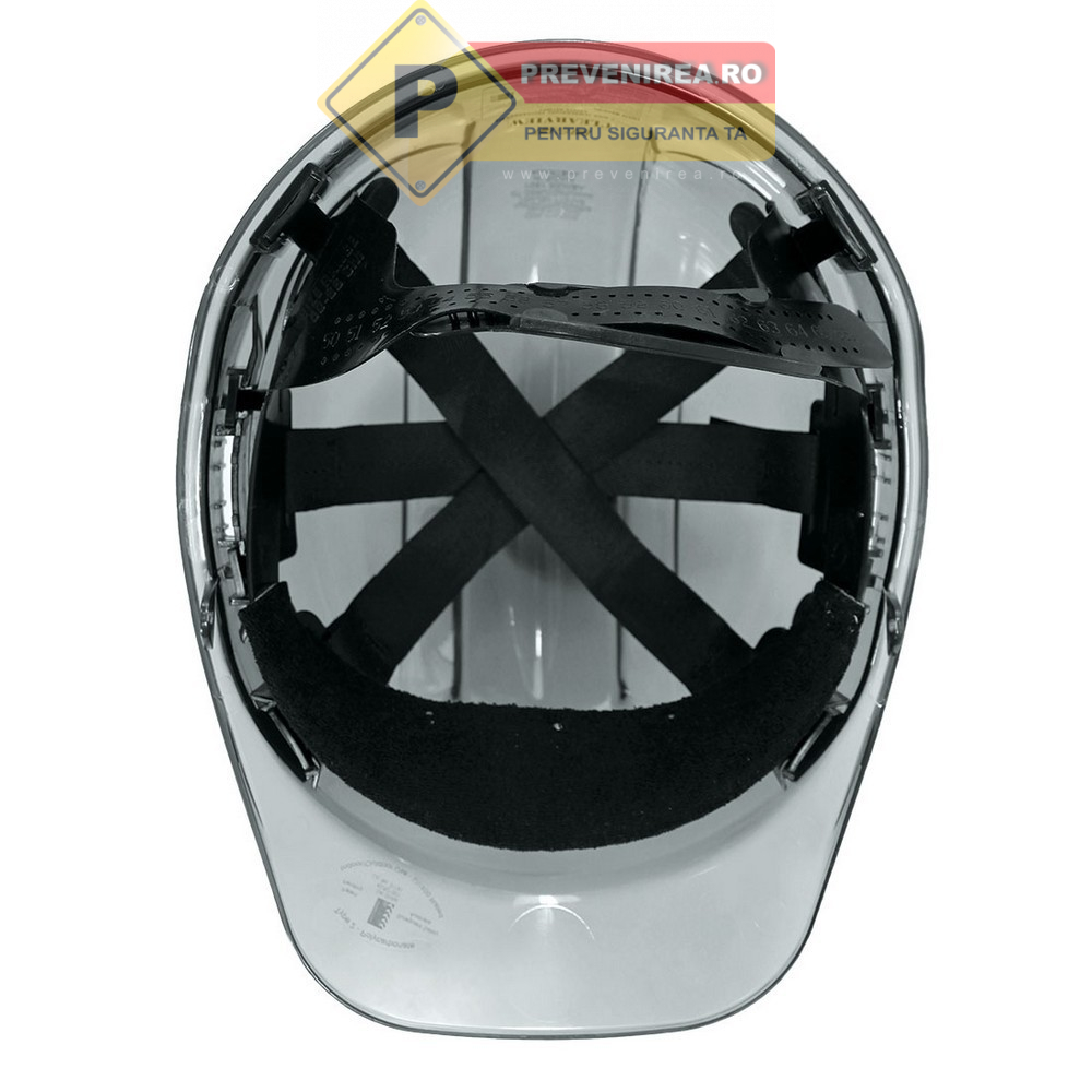 Cască de protecție ventilată neagră pentru construcții și industrie
