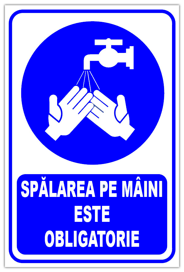Indicator spalarea mainilor este obligatorie