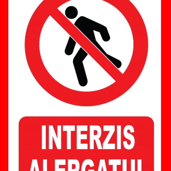 Placuta interzis alergatul