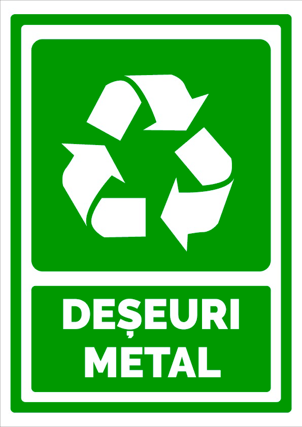 Semn pentru deseuri metal