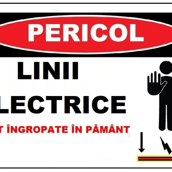 Placuta linii electrice sunt ingropate in pamant