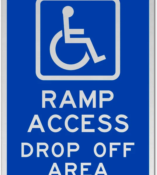 Panou pentru rampă persoane cu dizabilități - Acces rapid și clar pentru toți